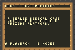 A Port Meridian dawn epilogue in which a sealed medical case waits beside a freight platform.